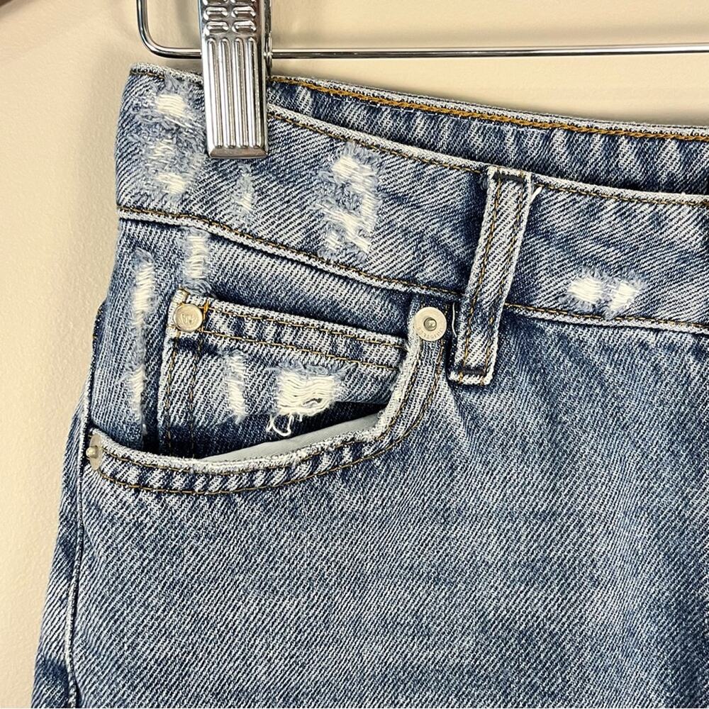 Whistles Straight Leg High Rise Jeans Distressed Classic Y2K Style Women’s 26 - Picture 3 of 9